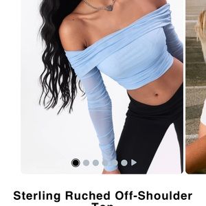 Adika Sterling Ruched Off-Shoulder Top